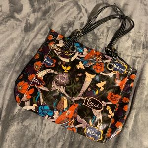 Unique sak roots peace tote/handbag
